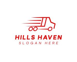 Fast Delivery Truck  logo design