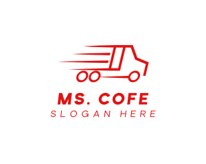 Fast Delivery Truck  logo design