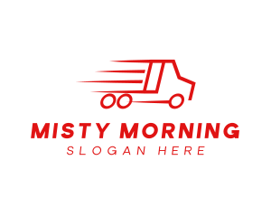 Fast Delivery Truck  logo design