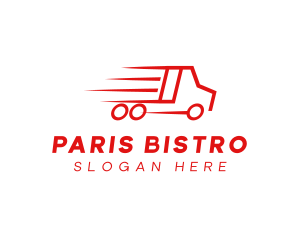 Fast Delivery Truck  logo design