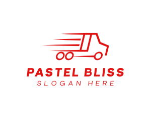 Fast Delivery Truck  logo design