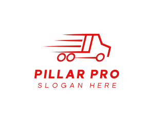 Fast Delivery Truck  logo design