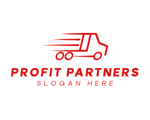 Fast Delivery Truck  logo design