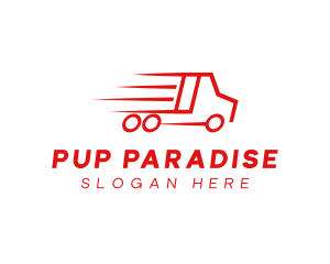 Fast Delivery Truck  logo design