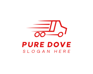 Fast Delivery Truck  logo design