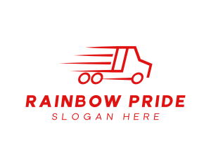 Fast Delivery Truck  logo design