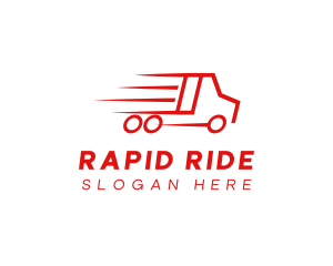 Fast Delivery Truck  logo design