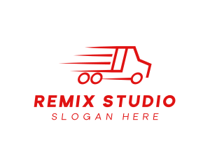 Fast Delivery Truck  logo design