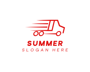 Fast Delivery Truck  logo design