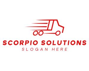 Fast Delivery Truck  logo design