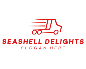 Fast Delivery Truck  logo design