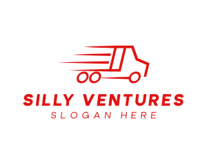 Fast Delivery Truck  logo design