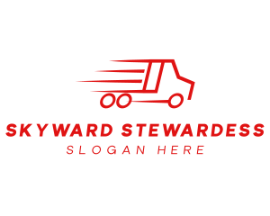 Fast Delivery Truck  logo design