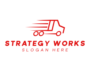 Fast Delivery Truck  logo design