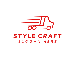 Fast Delivery Truck  logo design