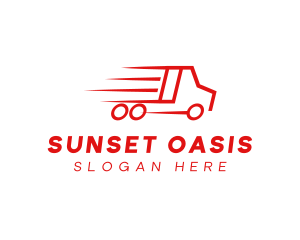 Fast Delivery Truck  logo design