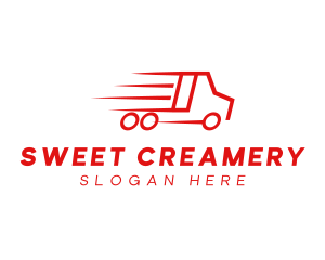 Fast Delivery Truck  logo design