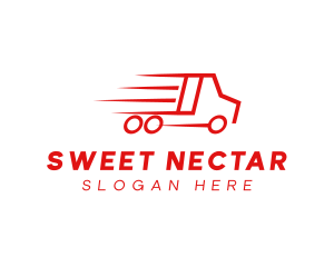 Fast Delivery Truck  logo design