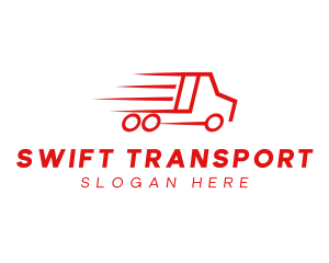 Fast Delivery Truck  logo design