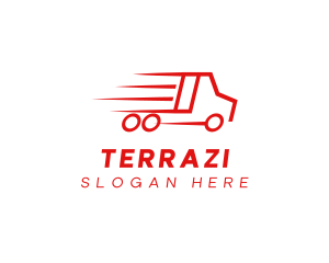 Fast Delivery Truck  logo design