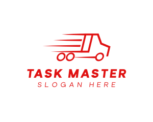 Fast Delivery Truck  logo design