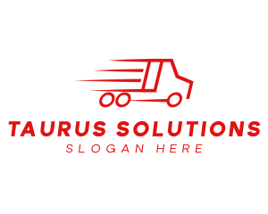 Fast Delivery Truck  logo design