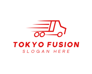 Fast Delivery Truck  logo design