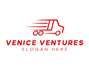 Fast Delivery Truck  logo design