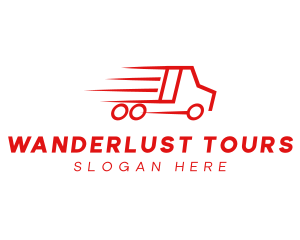 Fast Delivery Truck  logo design