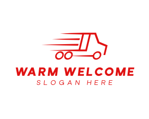 Fast Delivery Truck  logo design