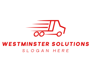 Fast Delivery Truck  logo design