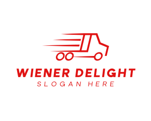 Fast Delivery Truck  logo design