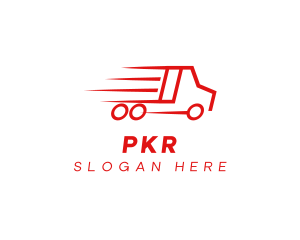 Fast Delivery Truck  logo design