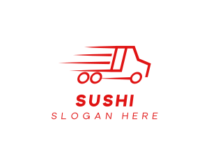 Fast Delivery Truck  logo design