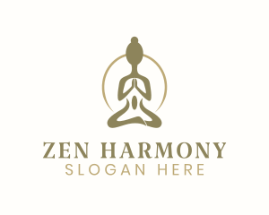 Buddhism - Meditation Yoga Spa logo design