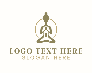 Wellness Center - Meditation Yoga Spa logo design