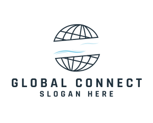 World Atlas Globe logo design