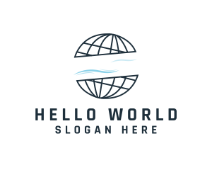 World Atlas Globe logo design