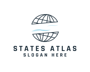 World Atlas Globe logo design