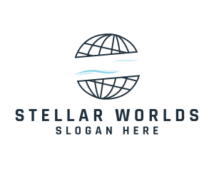 World Atlas Globe logo design