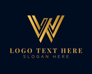Luxury Business Letter W logo design