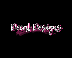 Graffiti Brush Business logo design