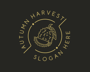 Organic Durian Fruit  logo design