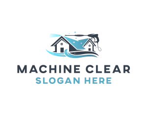 Pressure Washer Clean Sparkle Logo