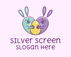 Cute Easter Bunnies  Logo