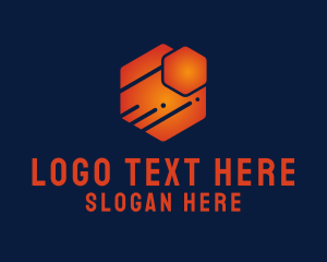 Security Agency - Technology Modern Cyber Hexagon logo design