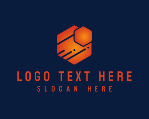 App - Technology Modern Cyber Hexagon logo design