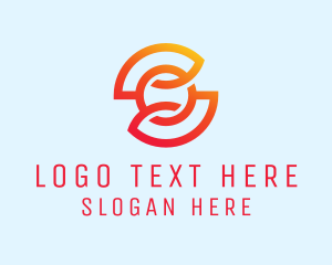 Technology - Orange Letter O Startup logo design