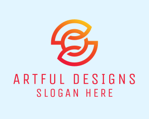 Orange Letter O Startup logo design