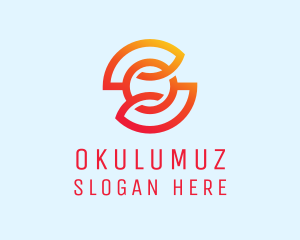Orange Letter O Startup logo design
